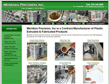 Tablet Screenshot of meridianprecision.com
